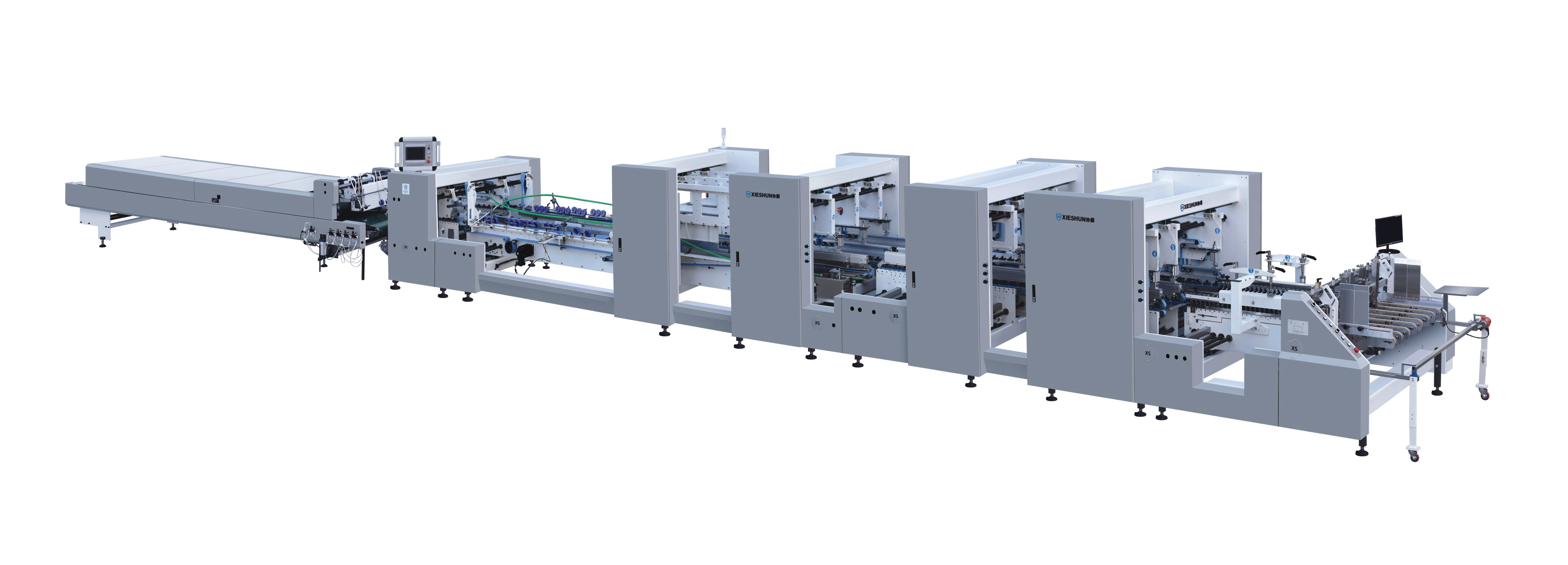 XS-M1650 1850 2000 Hochleistungs-Wellblech-Gluer-Maschinenkatalog
