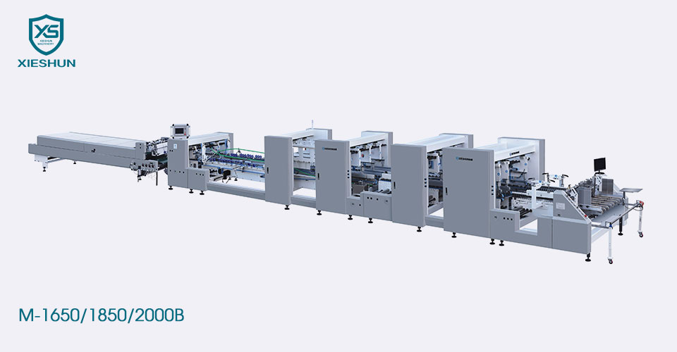 Automatischer Gluer mit schweren Wellblech -Schlossordner
