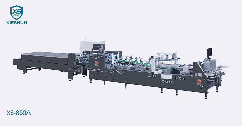 Automatische Hochgeschwindigkeits-Faltklebemaschine mit gerader Linie